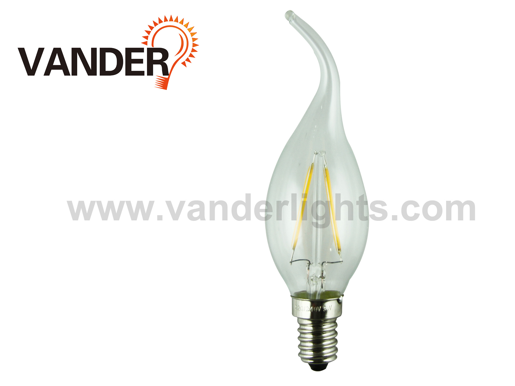 C35 LED filament bulb 2W 4W