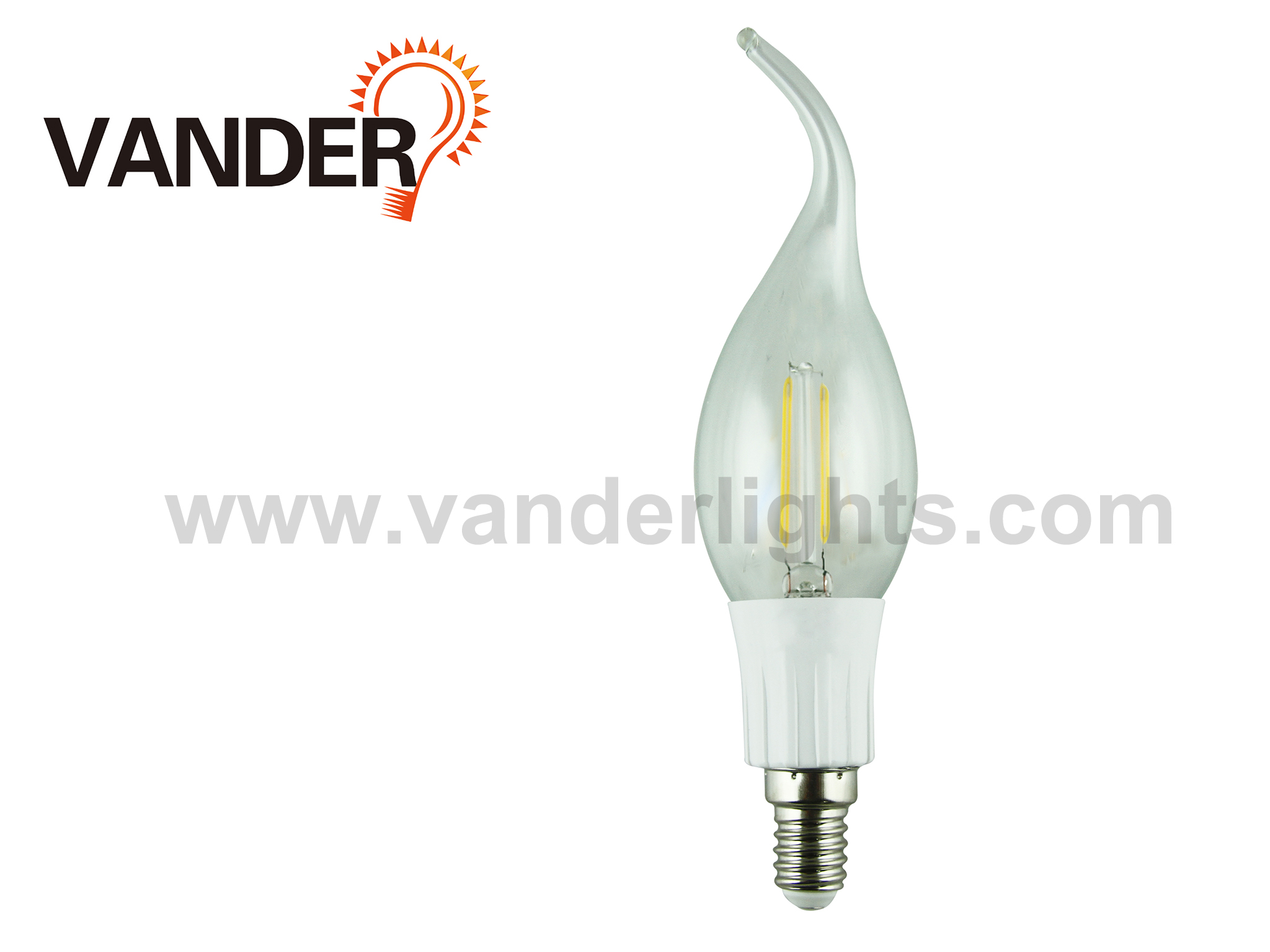 C35 LED filament bulb 2W 4W