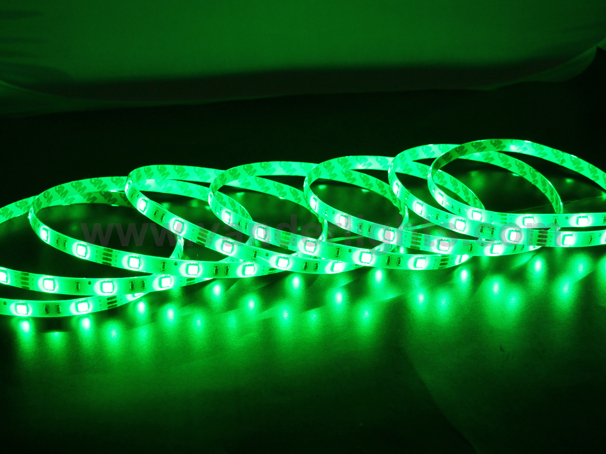 SMD5050-30leds 7.2W/M  green  IP65 LED flexible strip light